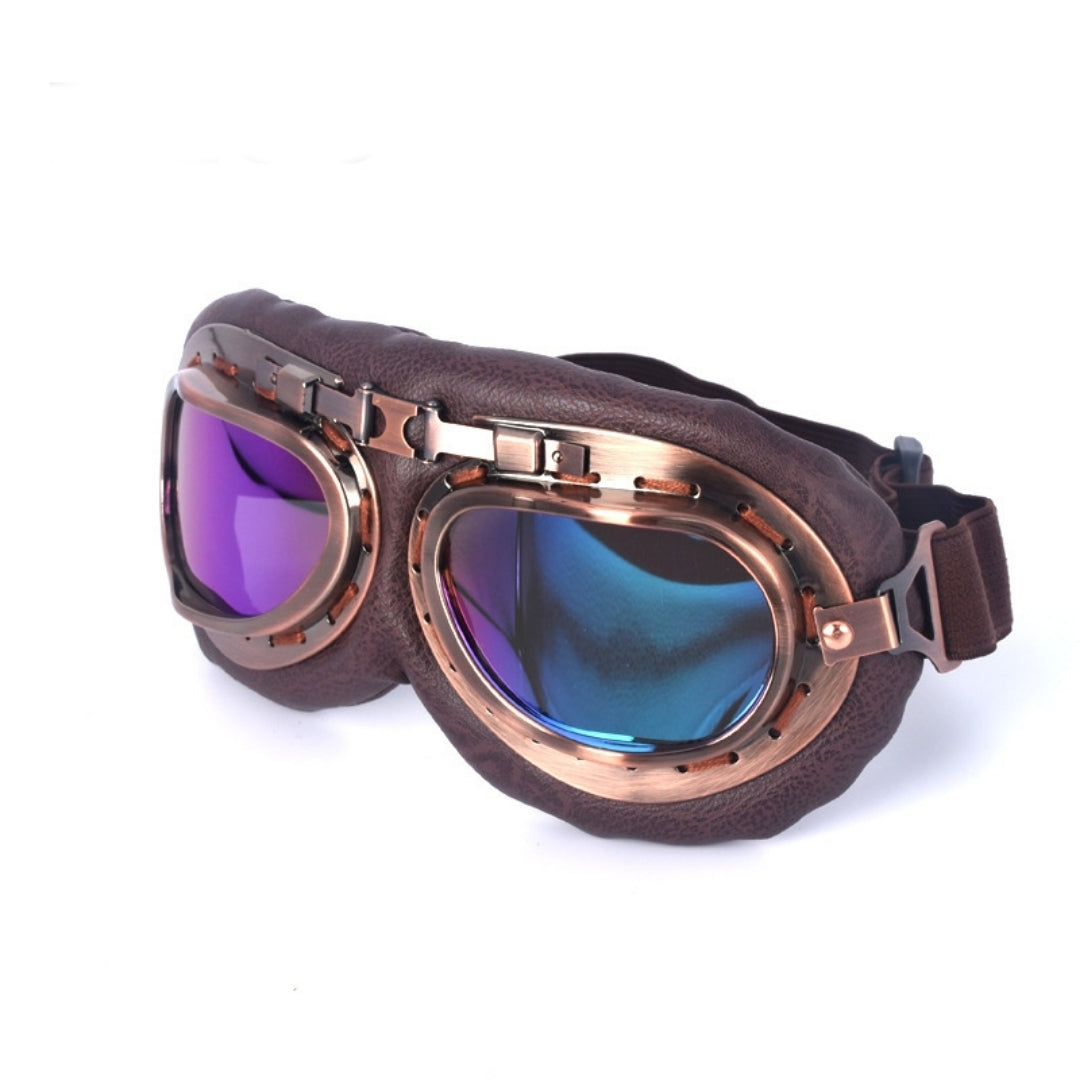 Demon Festival Vintage Fighter Pilot Goggles Colored Lens
