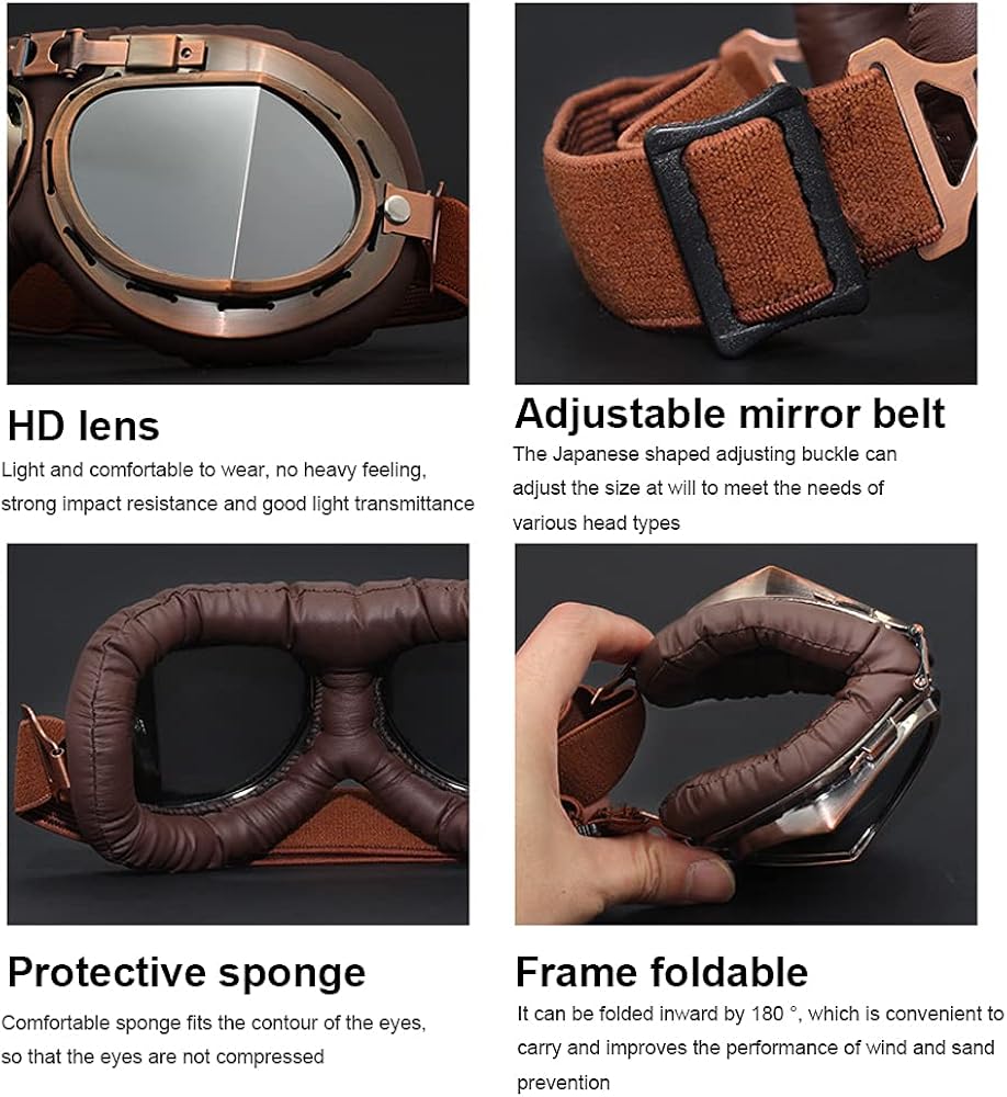 Vintage Fighter Pilot Goggles