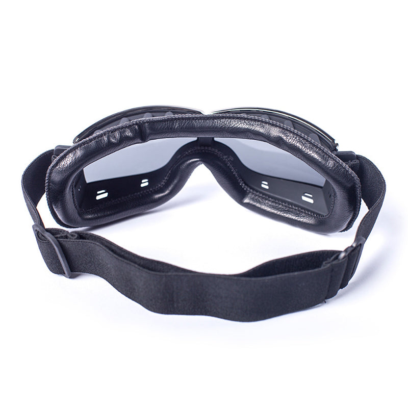 Demon Festival Black Frame Vintage Motorcycle Goggles