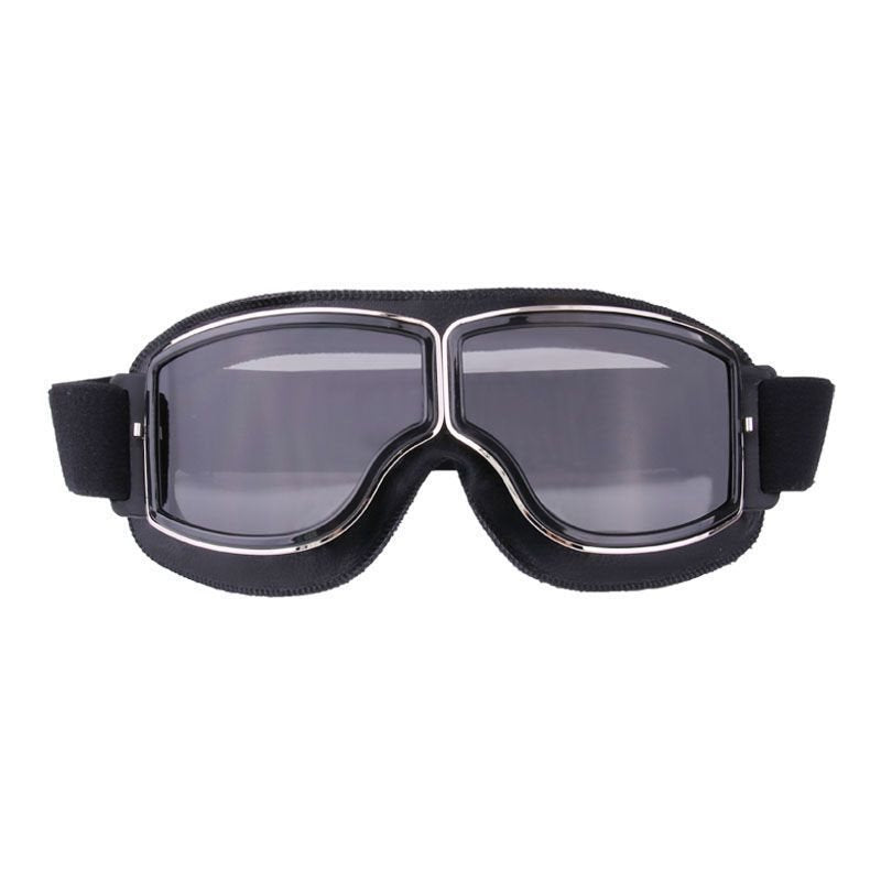 Demon Festival Black Frame Vintage Motorcycle Goggles