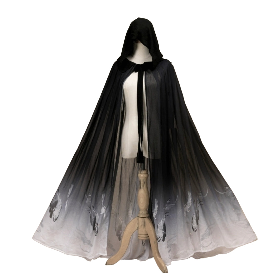 Flying Crane Gradient Hero Cloak