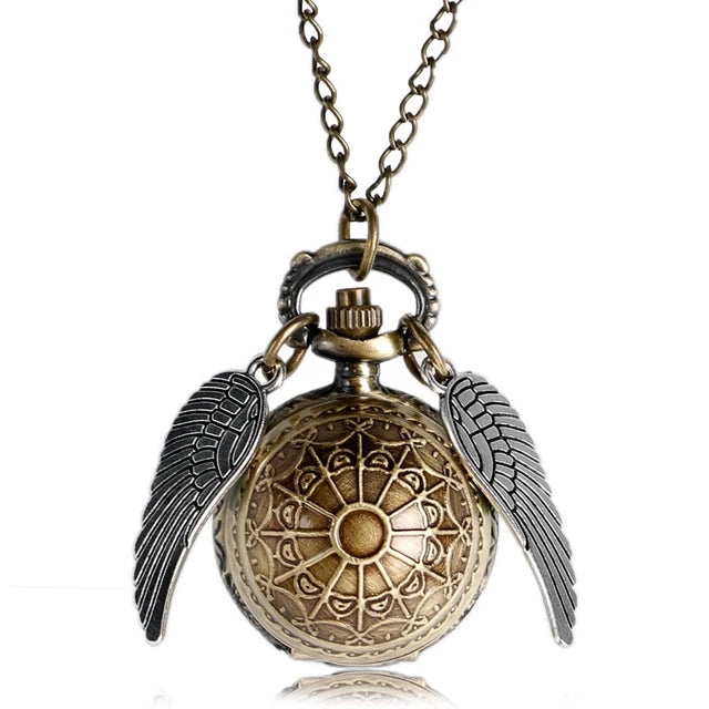 Golden Snitch Pocket Watch Necklace