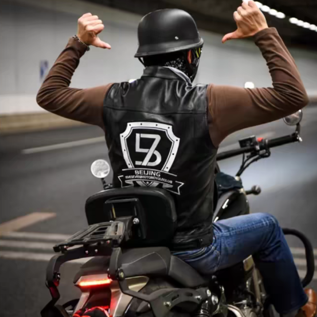 Retro German-Style Motorcycle Half Helmet Riding