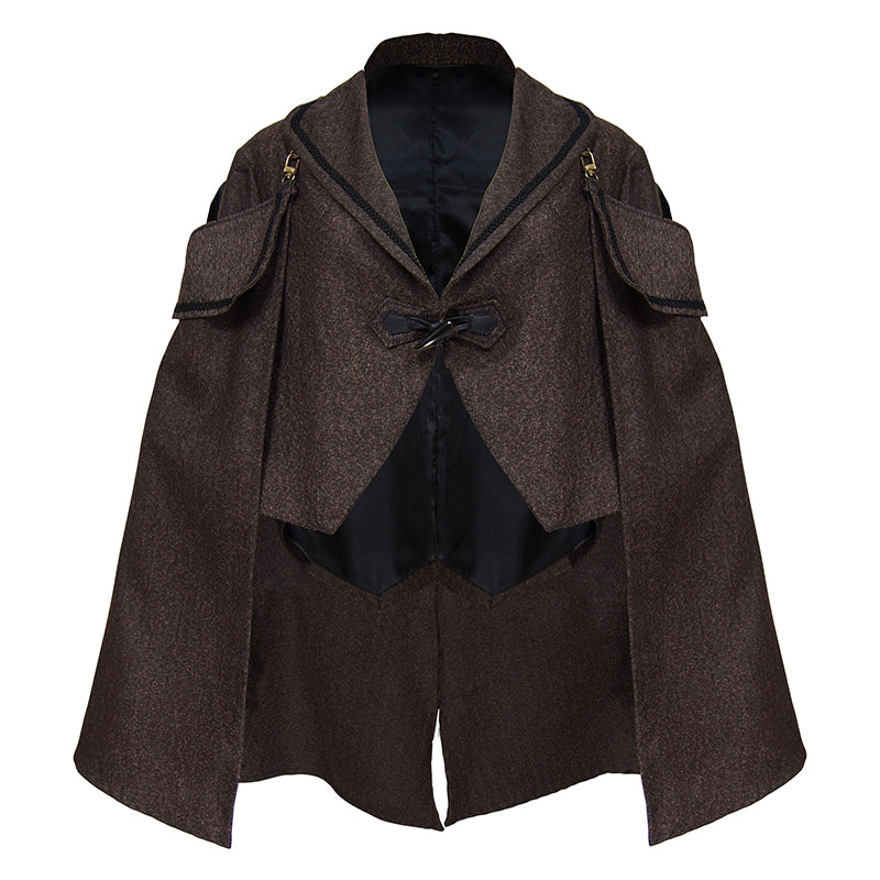 Vintage Wool Detachable Short Cloak Cape