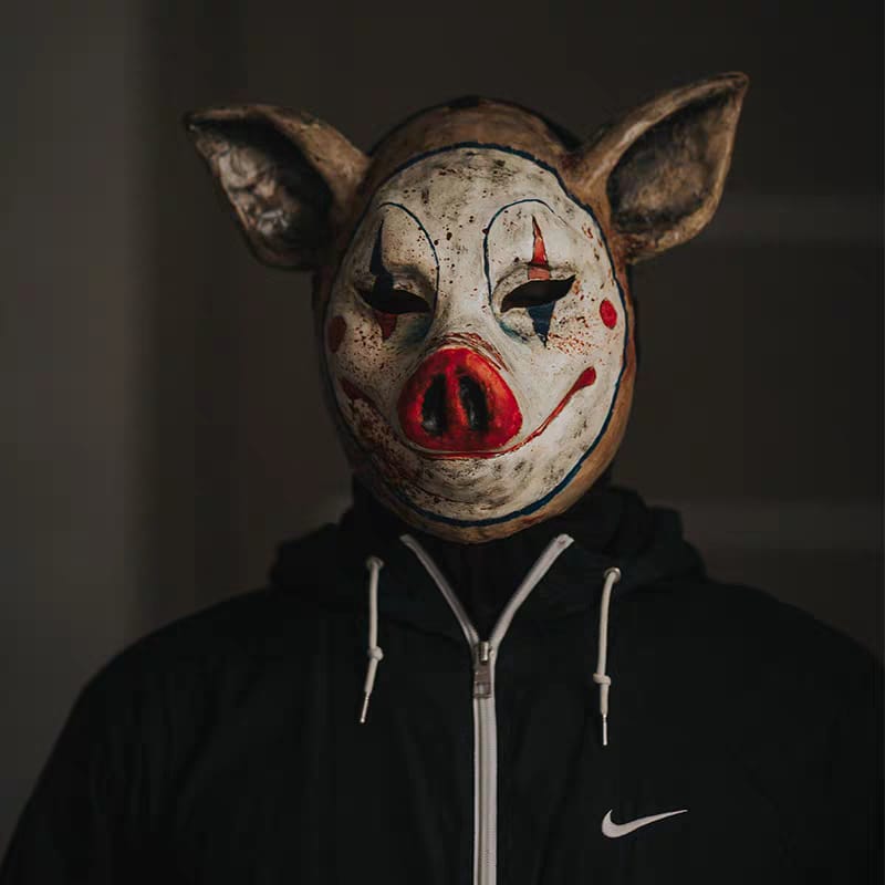 Horror Pig Joker Mask