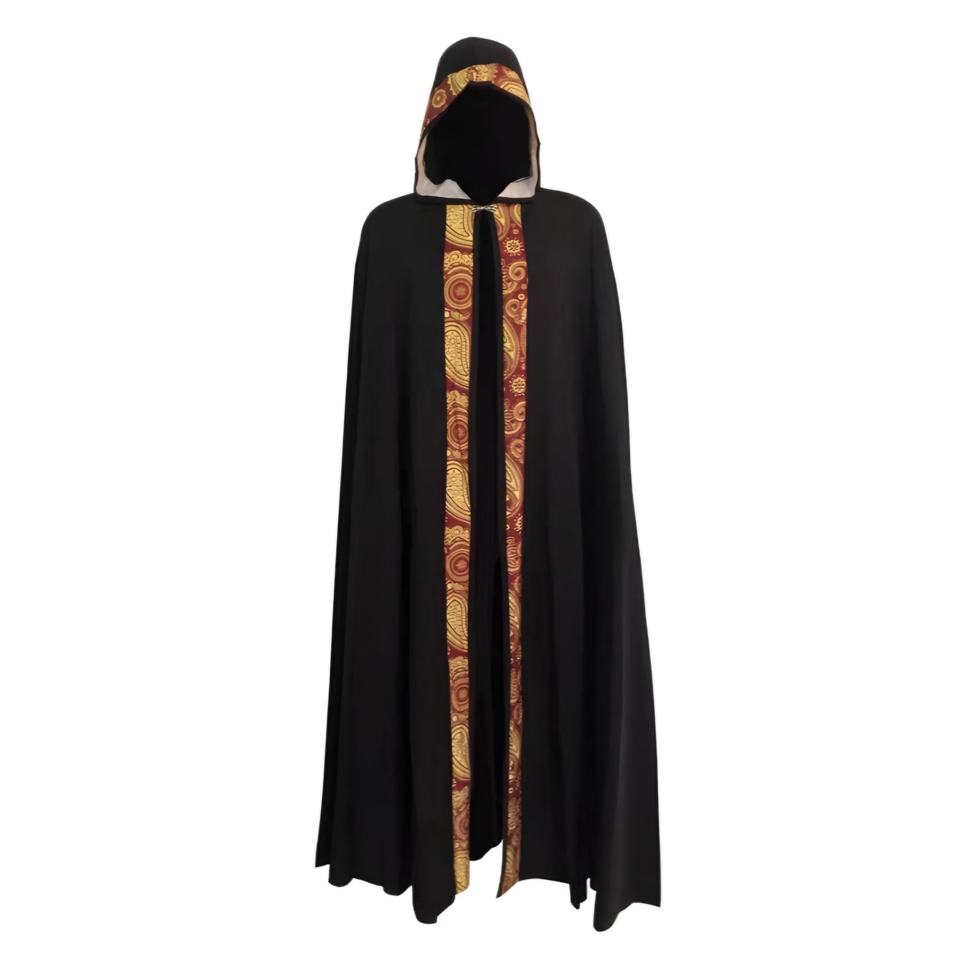 Black Medieval Clergy Cloak