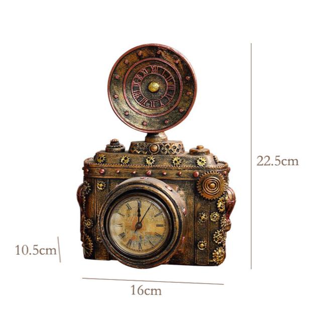 Vintage Steampunk Camera Clock