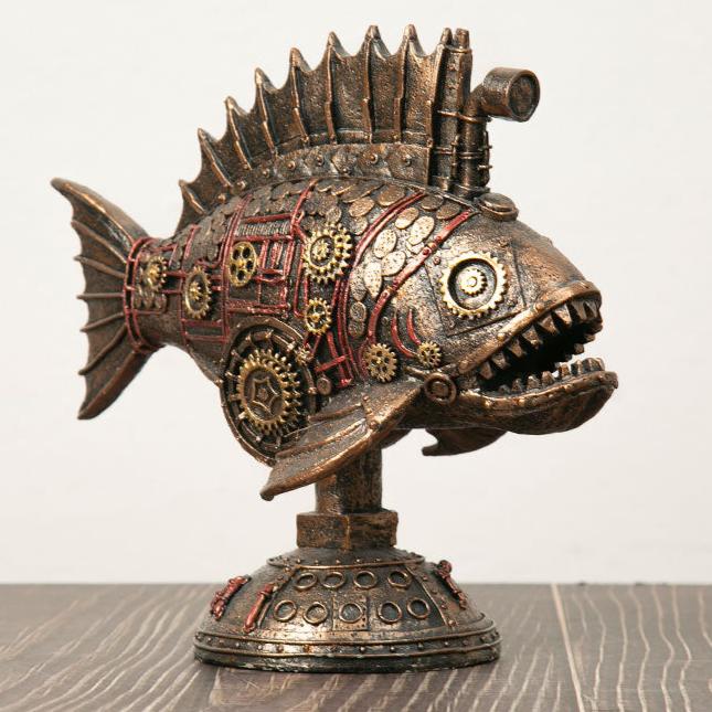 Steampunk Mechanical Angler Fish 