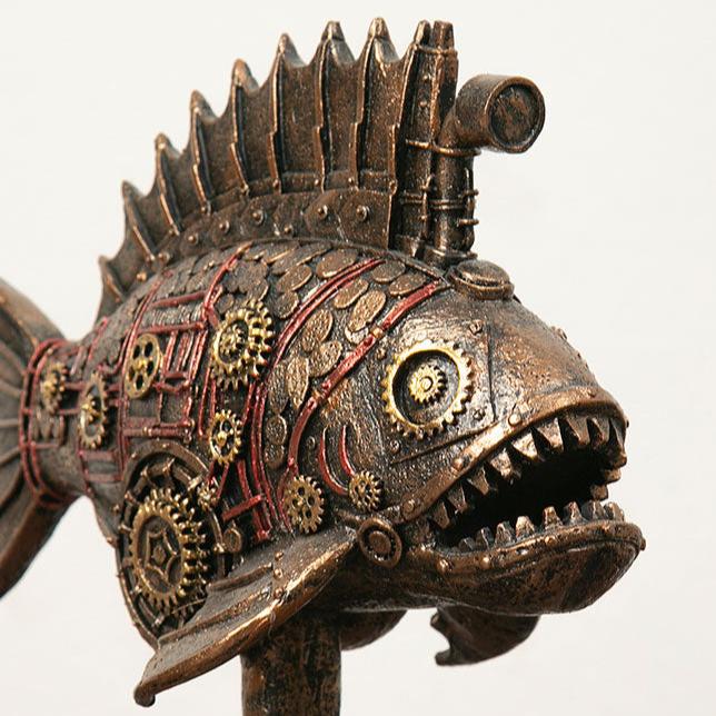 Steampunk Mechanical Angler Fish Ornament