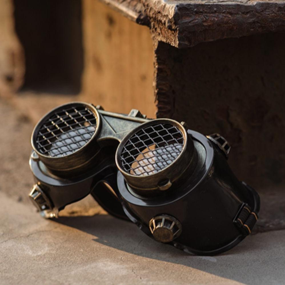 Steampunk Mesh Lens Goggles