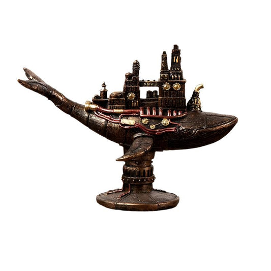 Steampunk Mechanical Whale Airship Ornament