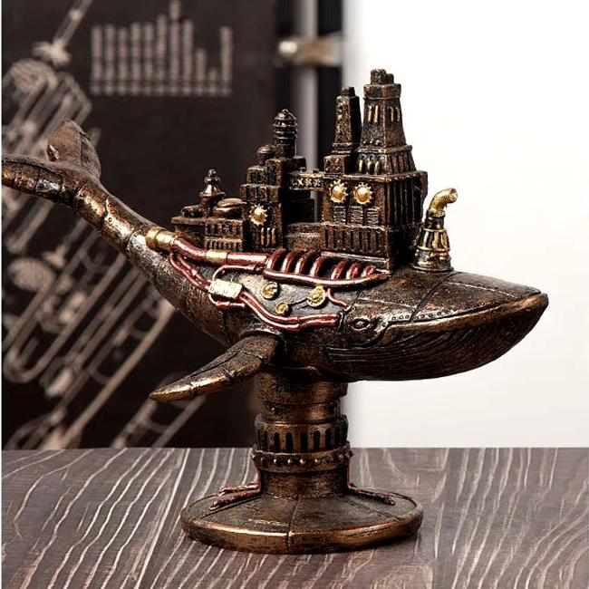 Steampunk Mechanical Whale Airship Ornament