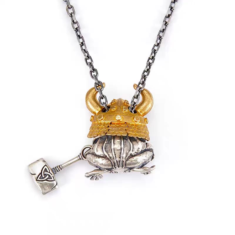 Viking Frog Warrior Pendant