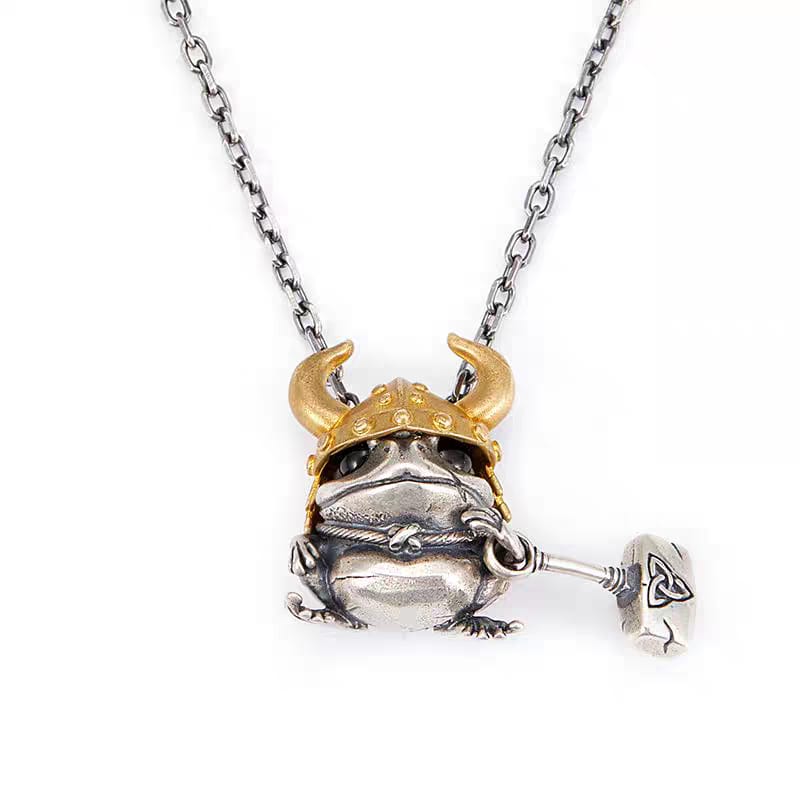 Viking Frog Warrior Pendant